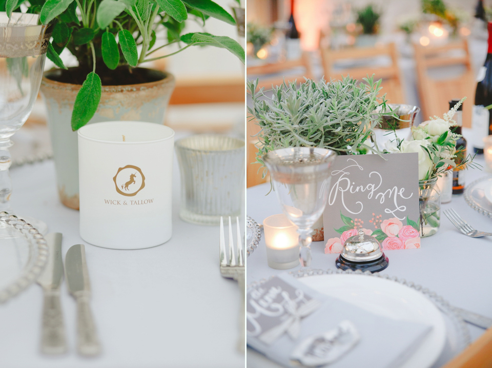 The wedding of Sinclair Seller, co-founder of Maids to Measure. Sinclair had 13 bridesmaids for her laid-back and glamorous British backyard wedding. Photography by Claire Graham and Lucy Davenport.