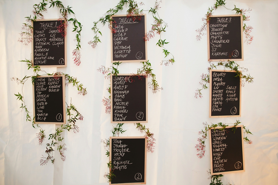 The wedding of Sinclair Seller, co-founder of Maids to Measure. Sinclair had 13 bridesmaids for her laid-back and glamorous British backyard wedding. Photography by Claire Graham and Lucy Davenport.