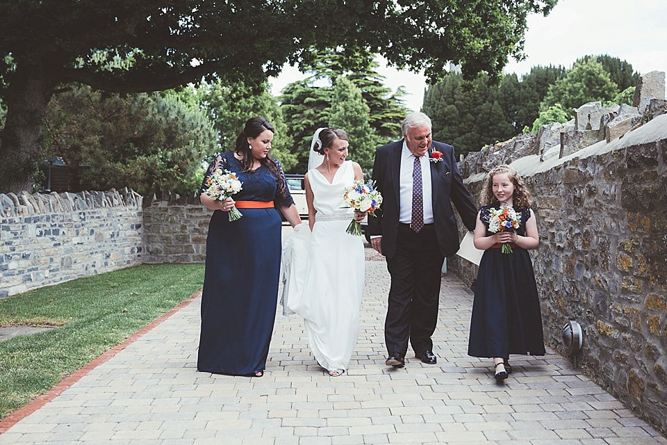 An Elegant Jesús Peiró Gown for an Indian Inspired Barn Wedding. Photography by Philippa James.
