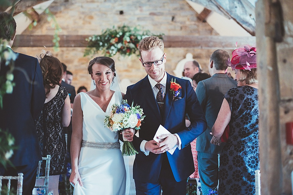 An Elegant Jesús Peiró Gown for an Indian Inspired Barn Wedding. Photography by Philippa James. An Elegant Jesús Peiró Gown for an Indian Inspired Barn Wedding. Photography by Philippa James.