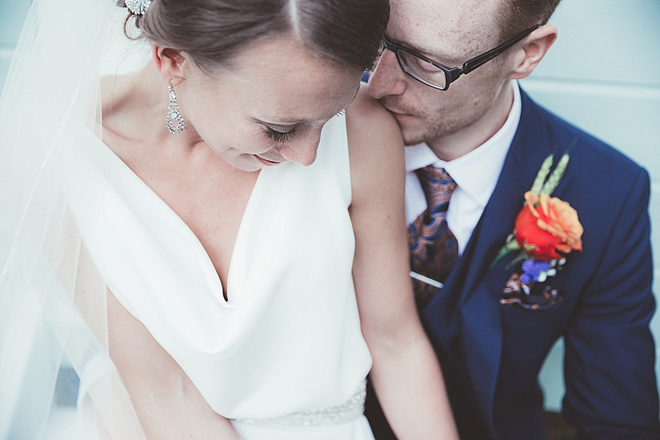 An Elegant Jesús Peiró Gown for an Indian Inspired Barn Wedding. Photography by Philippa James. An Elegant Jesús Peiró Gown for an Indian Inspired Barn Wedding. Photography by Philippa James.