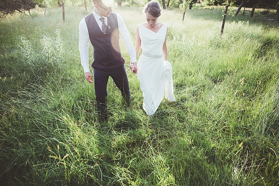 An Elegant Jesús Peiró Gown for an Indian Inspired Barn Wedding. Photography by Philippa James. An Elegant Jesús Peiró Gown for an Indian Inspired Barn Wedding. Photography by Philippa James.