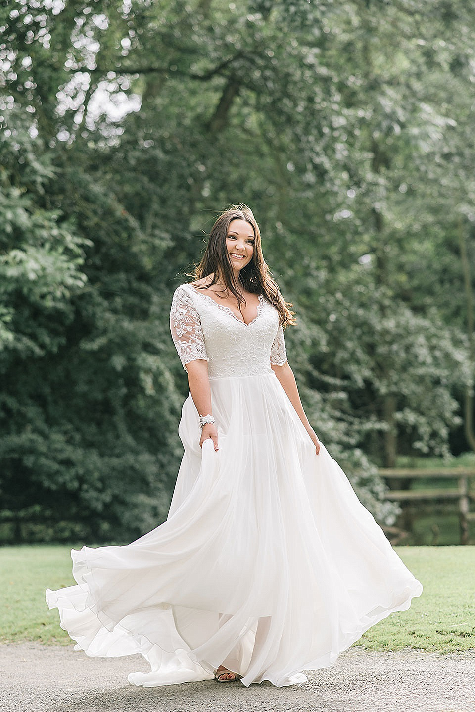 Charlotte Balbier and Sassi Holford are both stocked at The Little Pearl Bridal Boutique in Pickering, North Yorkshire. Photography by Georgina Harrison.