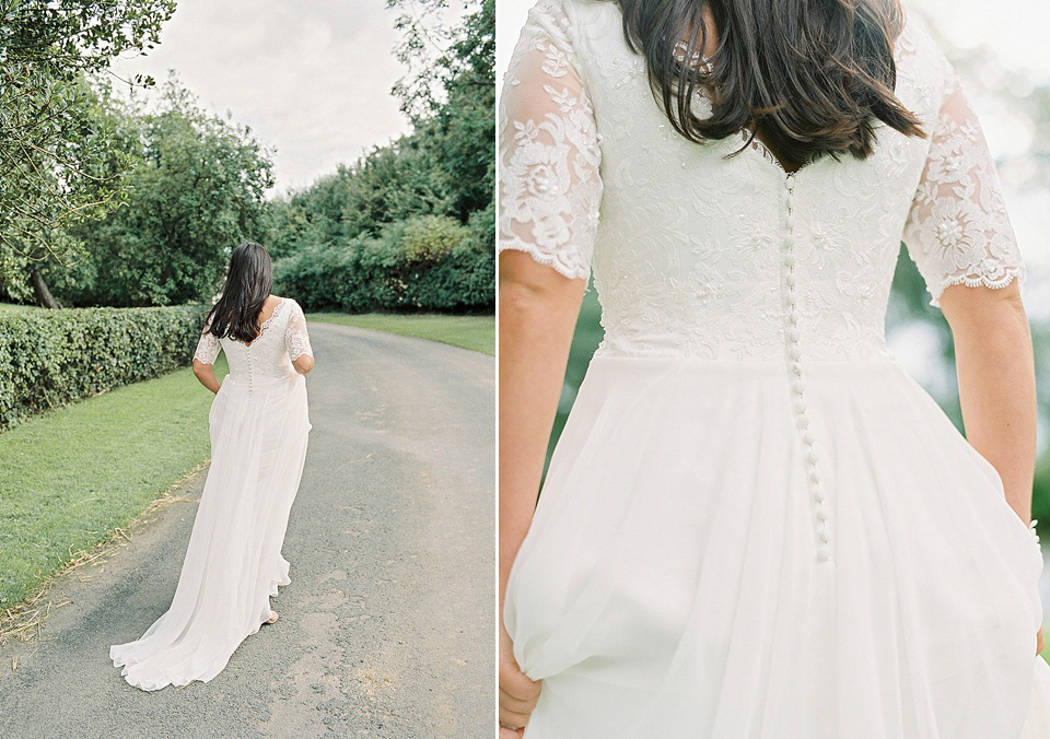 Charlotte Balbier and Sassi Holford are both stocked at The Little Pearl Bridal Boutique in Pickering, North Yorkshire. Photography by Georgina Harrison.