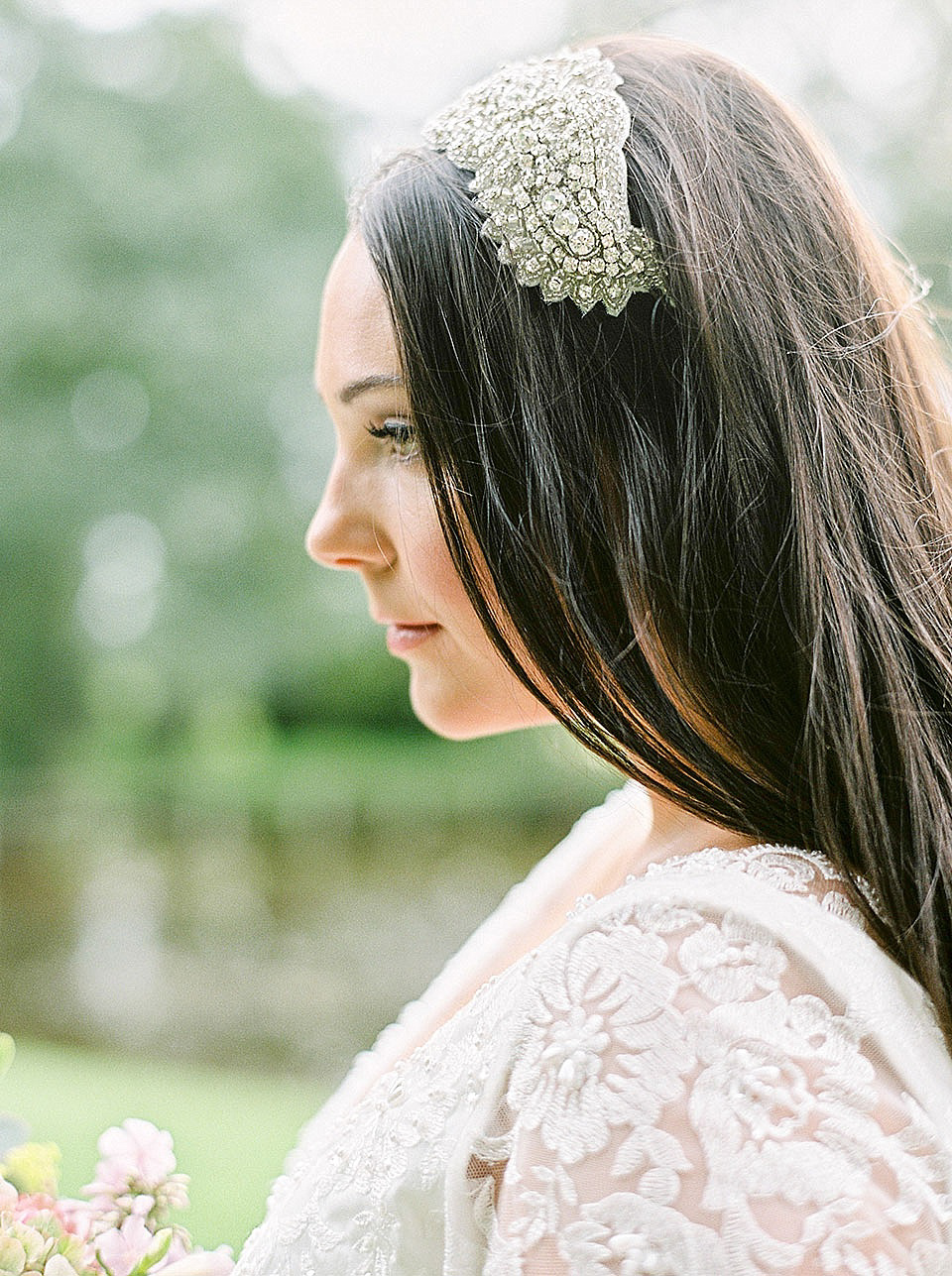 Charlotte Balbier and Sassi Holford are both stocked at The Little Pearl Bridal Boutique in Pickering, North Yorkshire. Photography by Georgina Harrison.