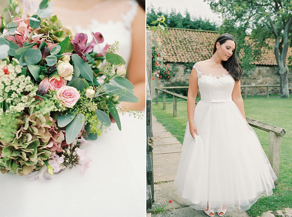 Charlotte Balbier and Sassi Holford are both stocked at The Little Pearl Bridal Boutique in Pickering, North Yorkshire. Photography by Georgina Harrison.