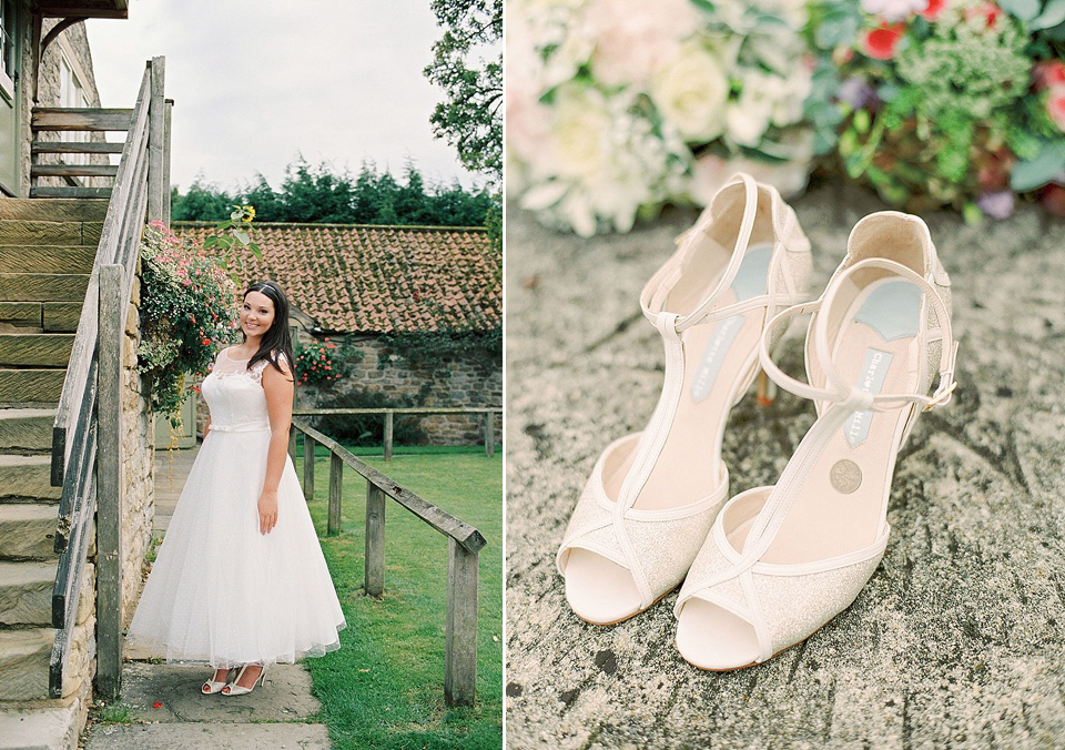 Charlotte Balbier and Sassi Holford are both stocked at The Little Pearl Bridal Boutique in Pickering, North Yorkshire. Photography by Georgina Harrison.