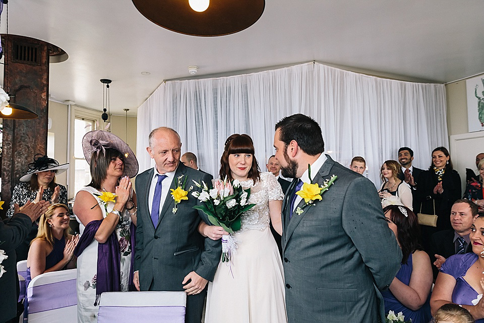 A Rainy Day Brighton Bandstand Wedding. Photography by Heather Shuker of Eclection Photography.