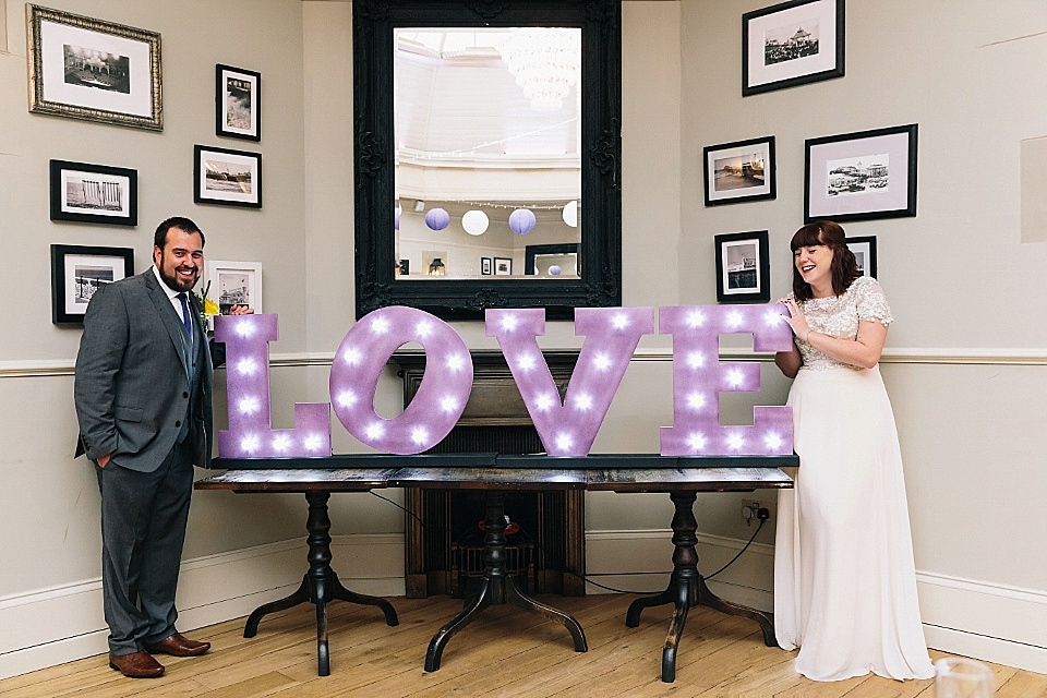 A Rainy Day Brighton Bandstand Wedding. Photography by Heather Shuker of Eclection Photography.