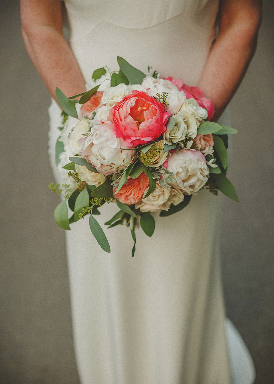 A Backless David Fielden Gown for a Travel Inspired Summer Wedding. Photography by Howell Jones.