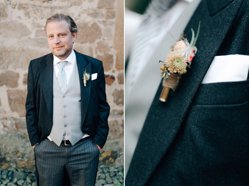 Anna Kara Lace and Peach Pretty For An Elegant Castle Wedding. Photography by Grace and Blush.