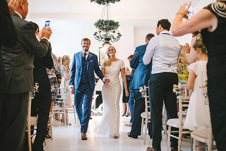 Eliza Jane Howell for an Effortless Glamour Style Wedding at Brinkburn Priory. Photography by Paul Santos.