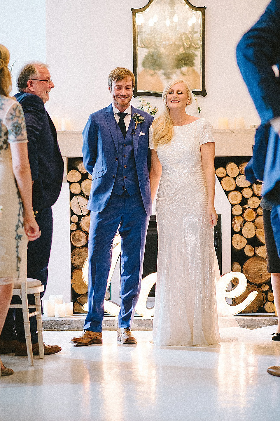 Eliza Jane Howell for an Effortless Glamour Style Wedding at Brinkburn Priory. Photography by Paul Santos.