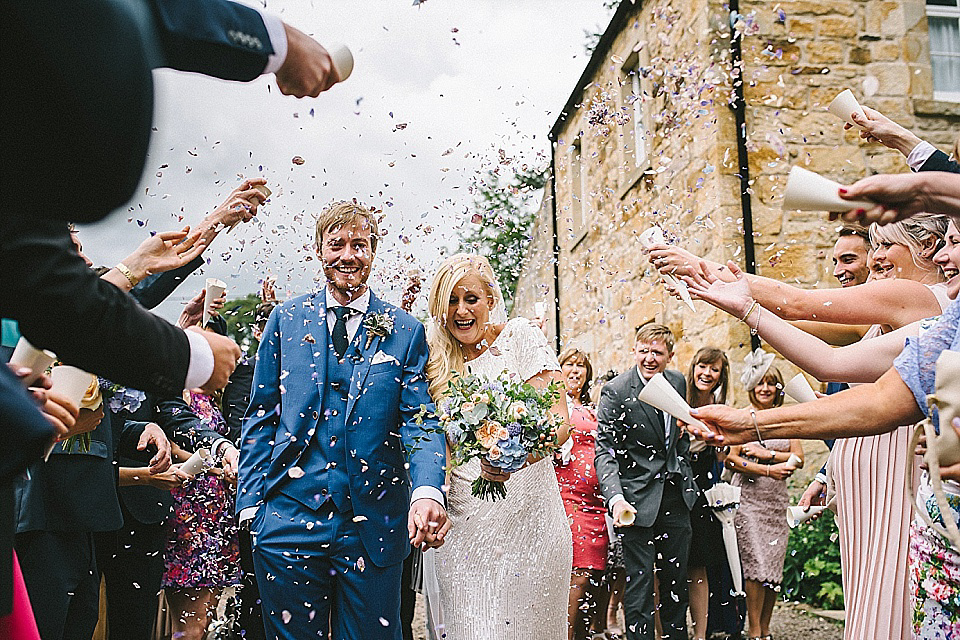 Eliza Jane Howell for an Effortless Glamour Style Wedding at Brinkburn Priory. Photography by Paul Santos.