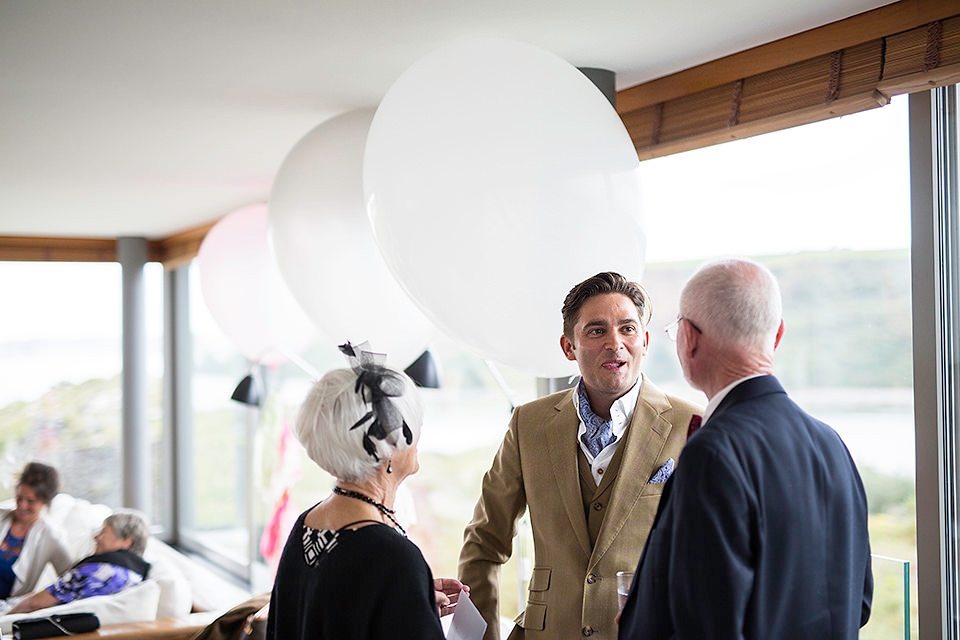 1930's Inspired David Fielden Elegance for a Family Wedding on the Cornish Coast. Photography by Matt Gillespie.