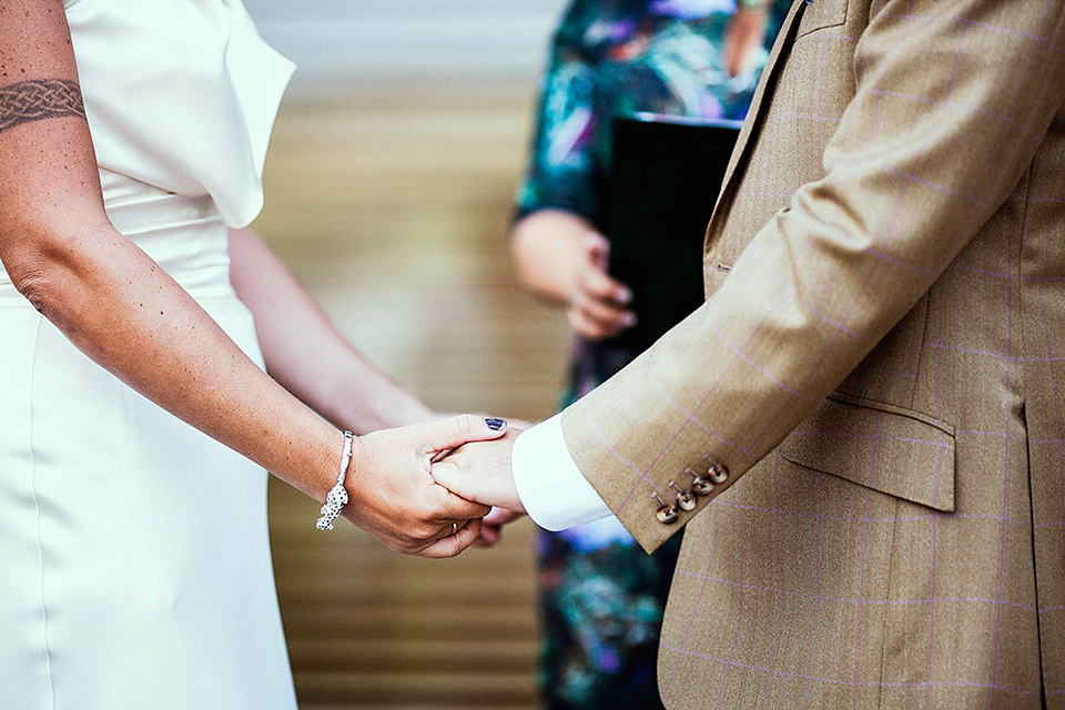 1930's Inspired David Fielden Elegance for a Family Wedding on the Cornish Coast. Photography by Matt Gillespie.