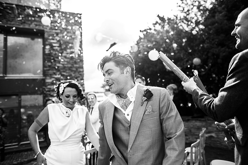 1930's Inspired David Fielden Elegance for a Family Wedding on the Cornish Coast. Photography by Matt Gillespie.