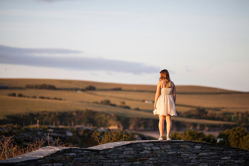 1930's Inspired David Fielden Elegance for a Family Wedding on the Cornish Coast. Photography by Matt Gillespie.