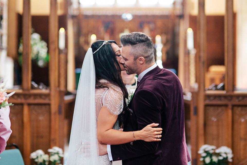 Jenny Packham's Eden and Pretty Pastel Flowers. Photography by Kylee Yee.