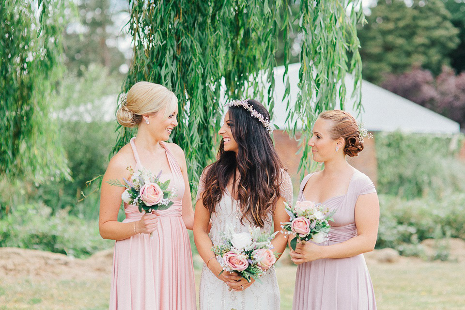 Jenny Packham's Eden and Pretty Pastel Flowers. Photography by Kylee Yee.