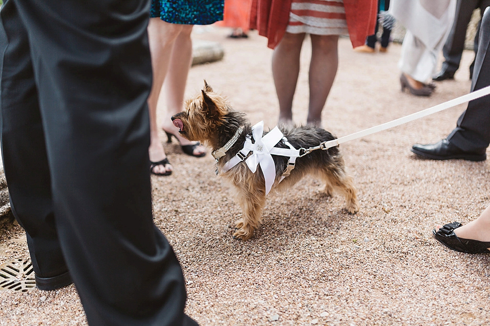 A Tulle Gown and Bridesmaids in Black for an Elegant Travel Inspired Wedding. Photography by Miss Gen.