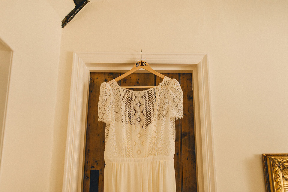 A Laure de Sagazan gown for an Elegant English Country Wedding. Photography by Kerry Diamond.