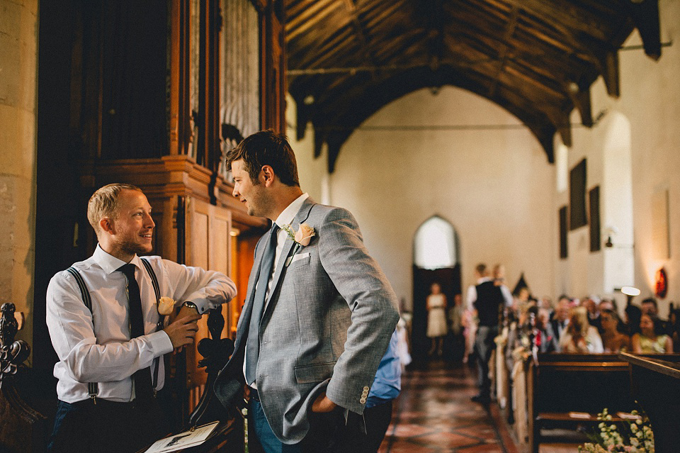 A Laure de Sagazan gown for an Elegant English Country Wedding. Photography by Kerry Diamond.