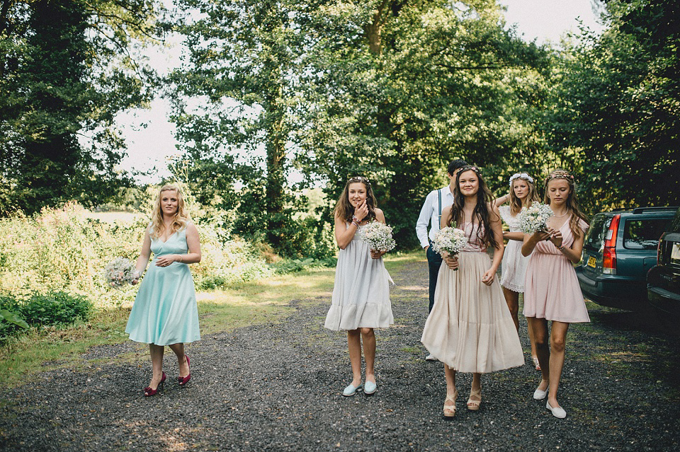 A Laure de Sagazan gown for an Elegant English Country Wedding. Photography by Kerry Diamond.