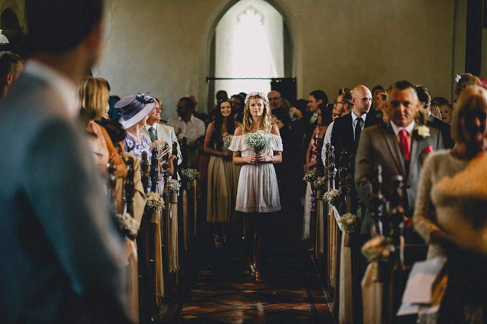 A Laure de Sagazan gown for an Elegant English Country Wedding. Photography by Kerry Diamond.