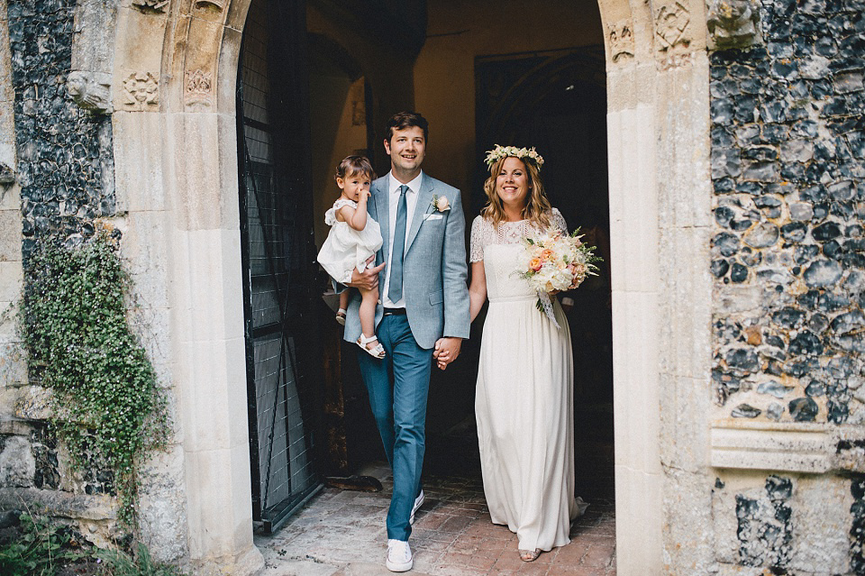 A Laure de Sagazan gown for an Elegant English Country Wedding. Photography by Kerry Diamond.