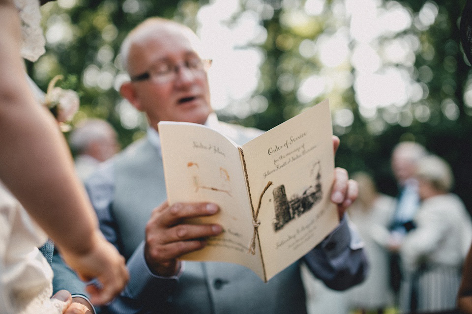 A Laure de Sagazan gown for an Elegant English Country Wedding. Photography by Kerry Diamond.