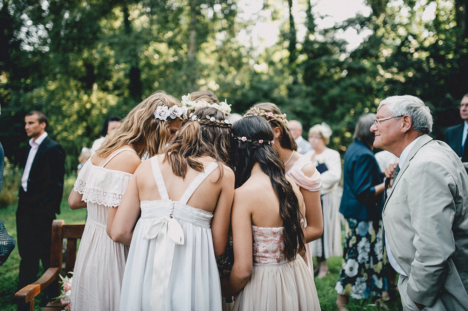 A Laure de Sagazan gown for an Elegant English Country Wedding. Photography by Kerry Diamond.