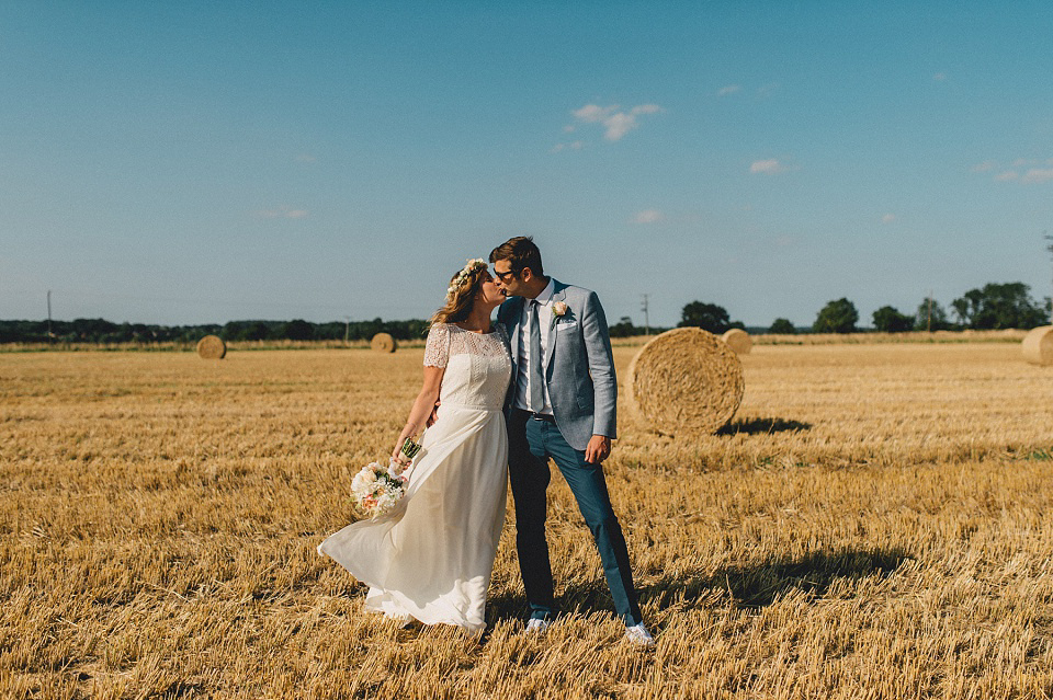 A Laure de Sagazan gown for an Elegant English Country Wedding. Photography by Kerry Diamond.