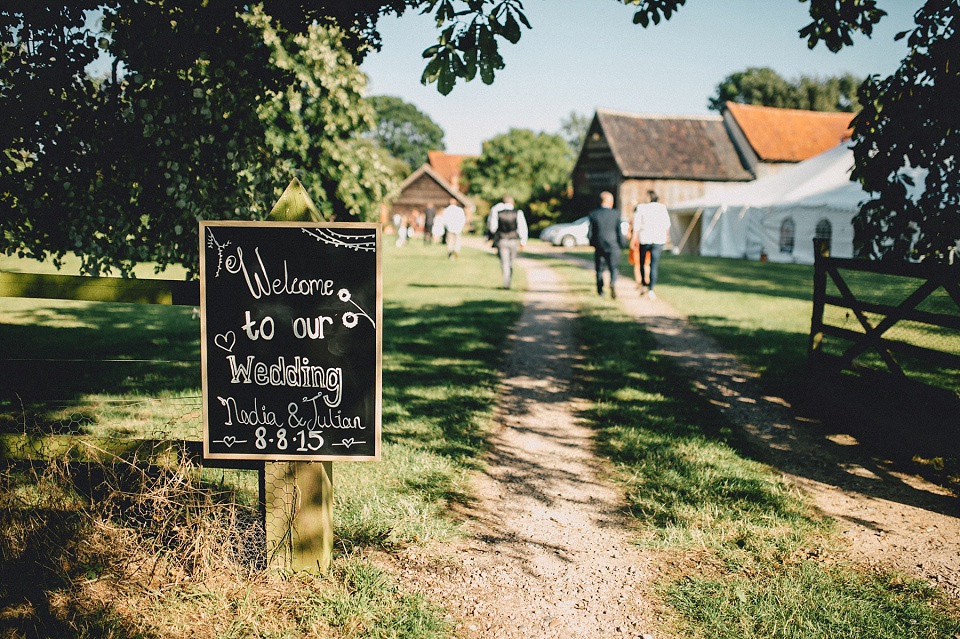 A Laure de Sagazan gown for an Elegant English Country Wedding. Photography by Kerry Diamond.