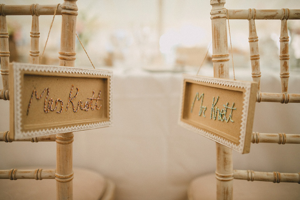 A Laure de Sagazan gown for an Elegant English Country Wedding. Photography by Kerry Diamond.