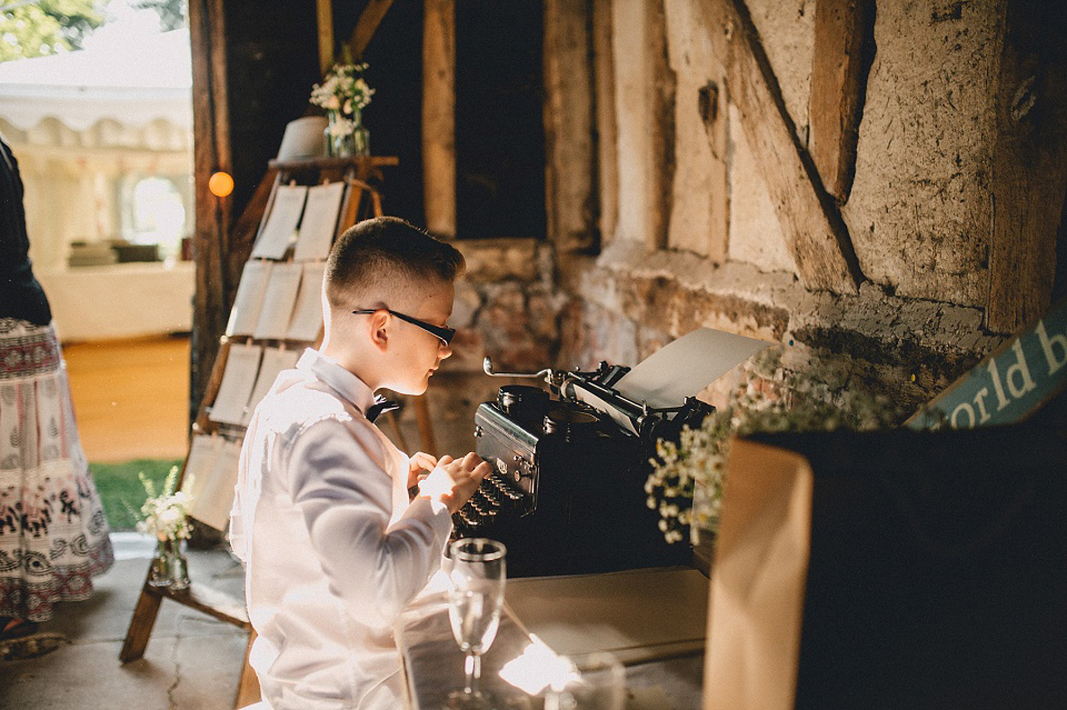 A Laure de Sagazan gown for an Elegant English Country Wedding. Photography by Kerry Diamond.