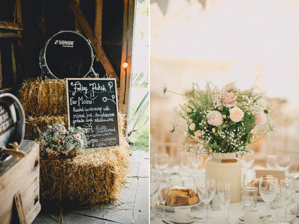 A Laure de Sagazan gown for an Elegant English Country Wedding. Photography by Kerry Diamond.