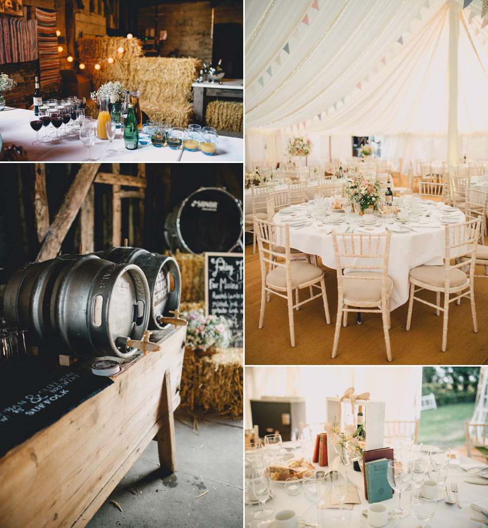 A Laure de Sagazan gown for an Elegant English Country Wedding. Photography by Kerry Diamond.