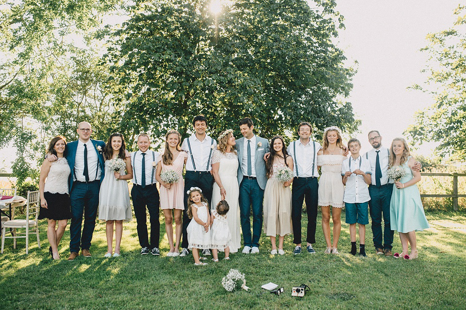 A Laure de Sagazan gown for an Elegant English Country Wedding. Photography by Kerry Diamond.