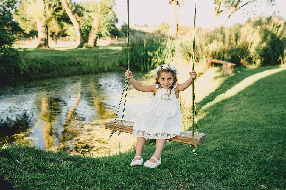 A Laure de Sagazan gown for an Elegant English Country Wedding. Photography by Kerry Diamond.