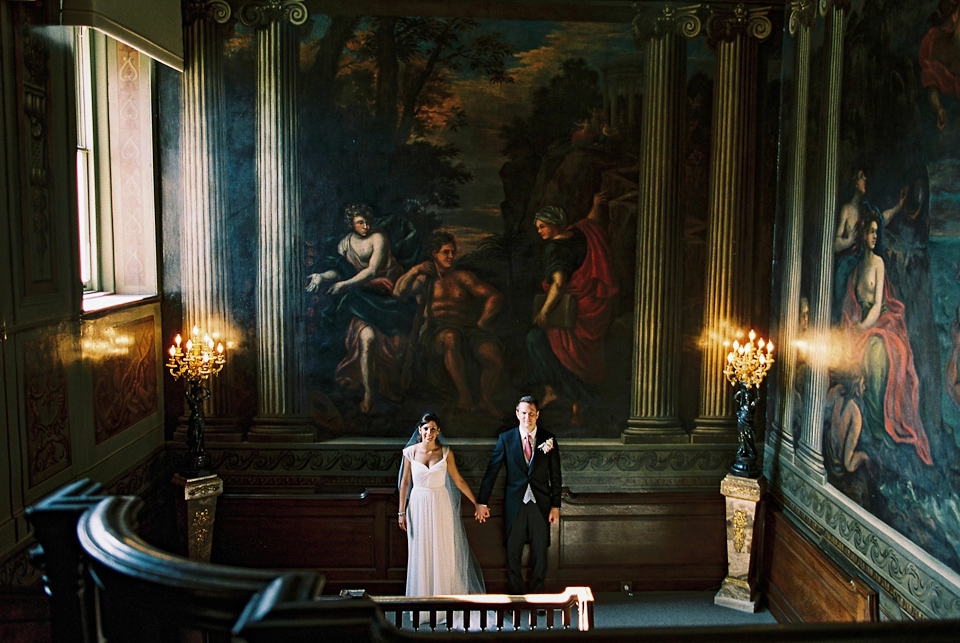 Monroe by Jenny Packham for an Effortlessly Elegant Country House Wedding. Images by Peachey Photography.