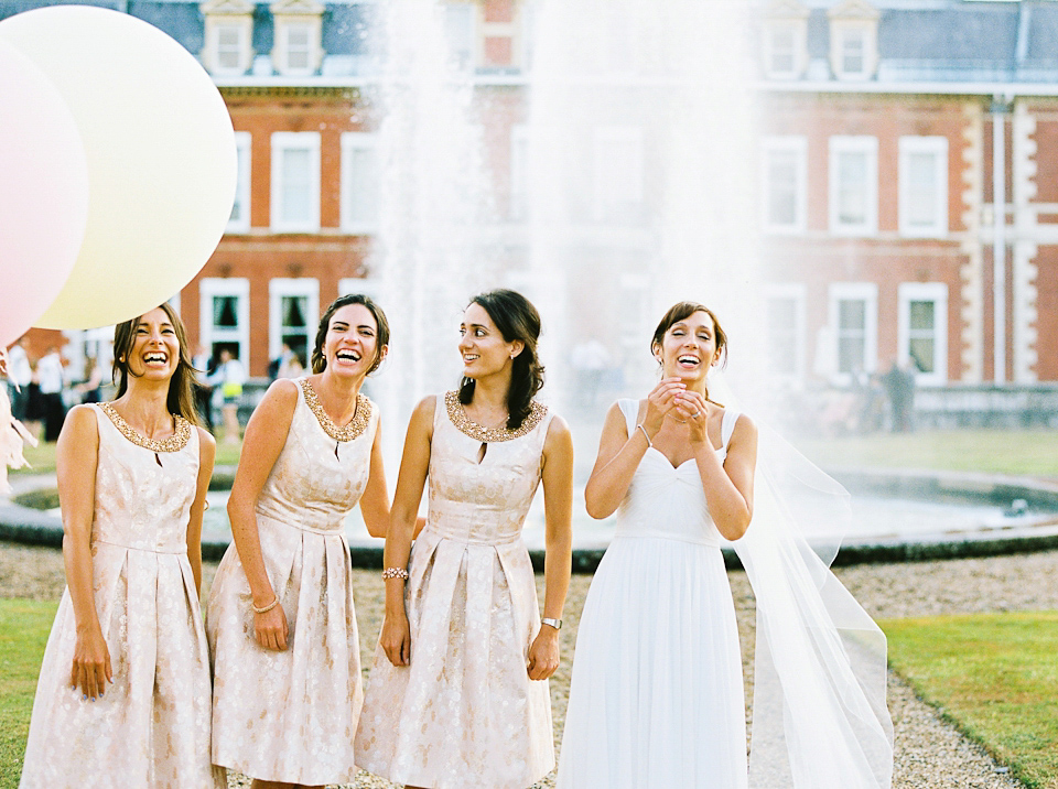 Monroe by Jenny Packham for an Effortlessly Elegant Country House Wedding. Images by Peachey Photography.