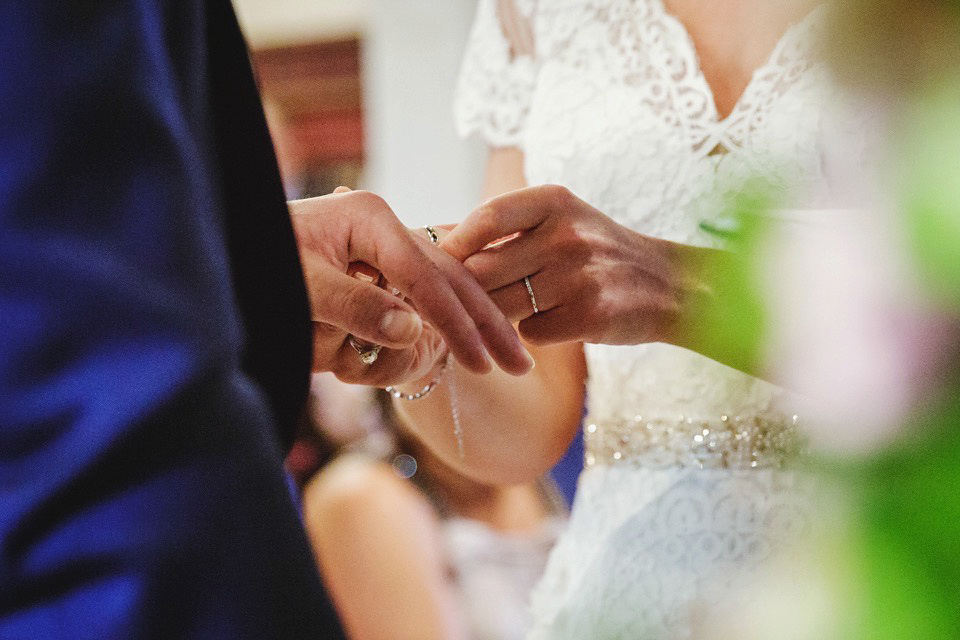 An Intuzuri Gown for a Black Tie meets Modern Boho Wedding. Photography by Gemma Williams.