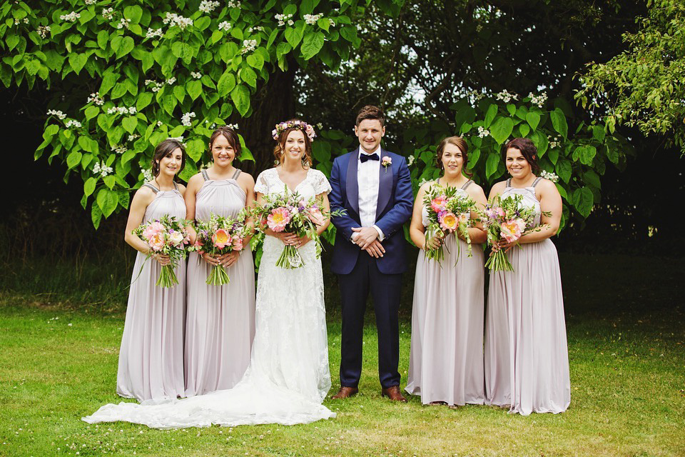 An Intuzuri Gown for a Black Tie meets Modern Boho Wedding. Photography by Gemma Williams.