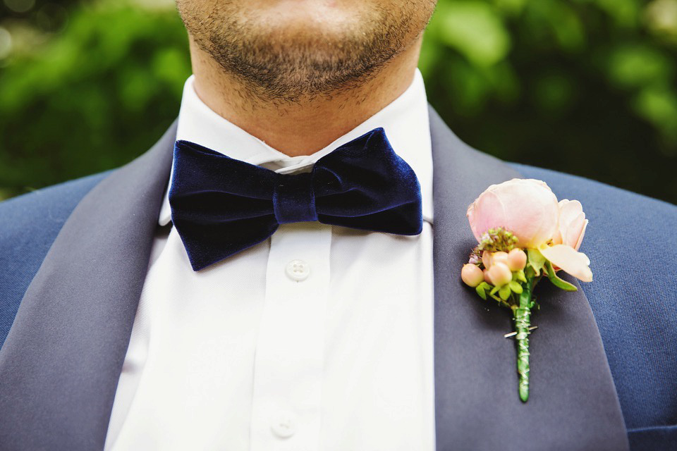 An Intuzuri Gown for a Black Tie meets Modern Boho Wedding. Photography by Gemma Williams.