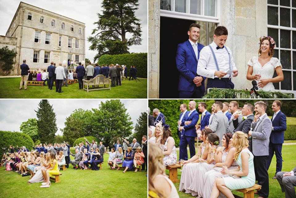 An Intuzuri Gown for a Black Tie meets Modern Boho Wedding. Photography by Gemma Williams.