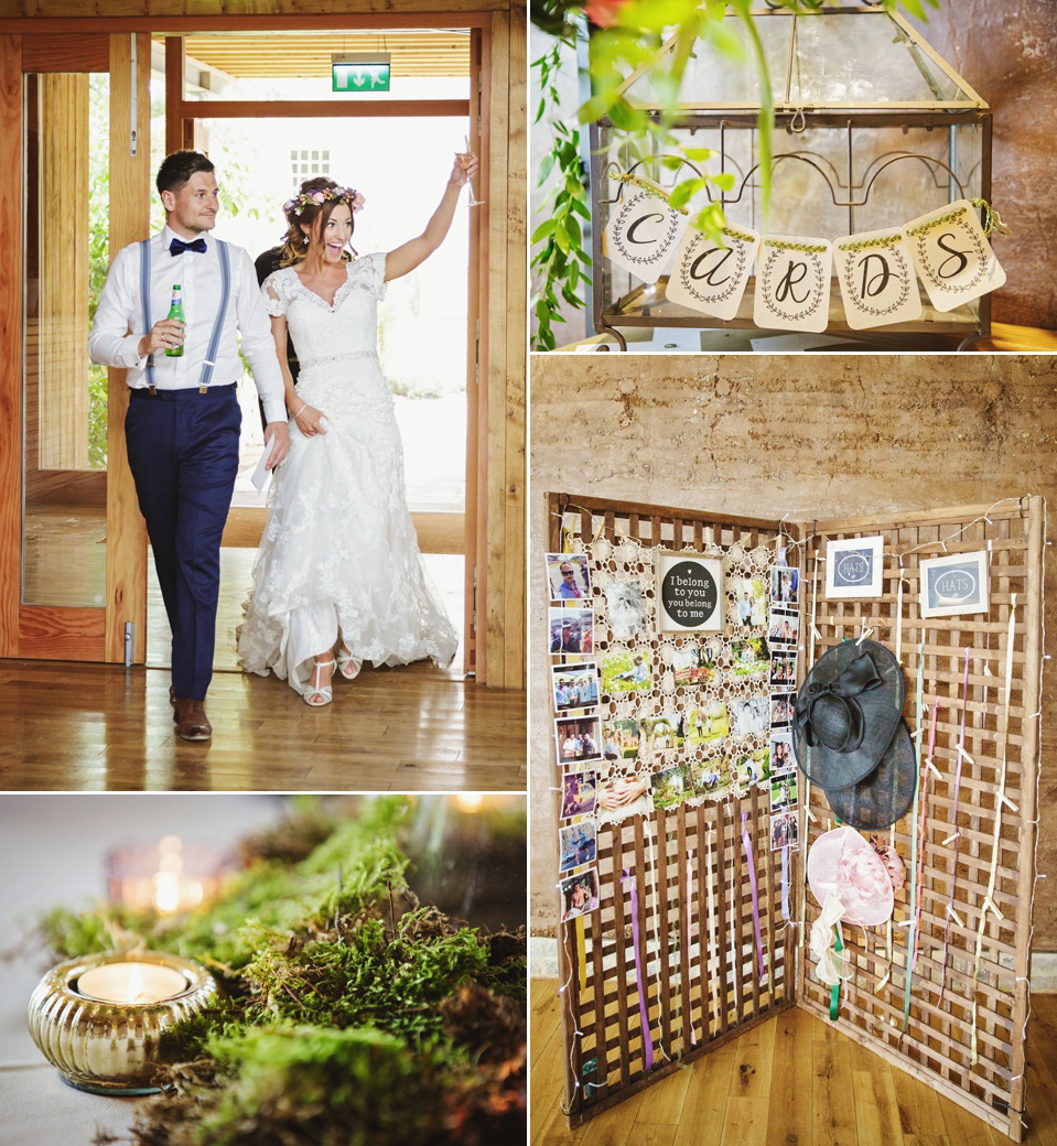 An Intuzuri Gown for a Black Tie meets Modern Boho Wedding. Photography by Gemma Williams.