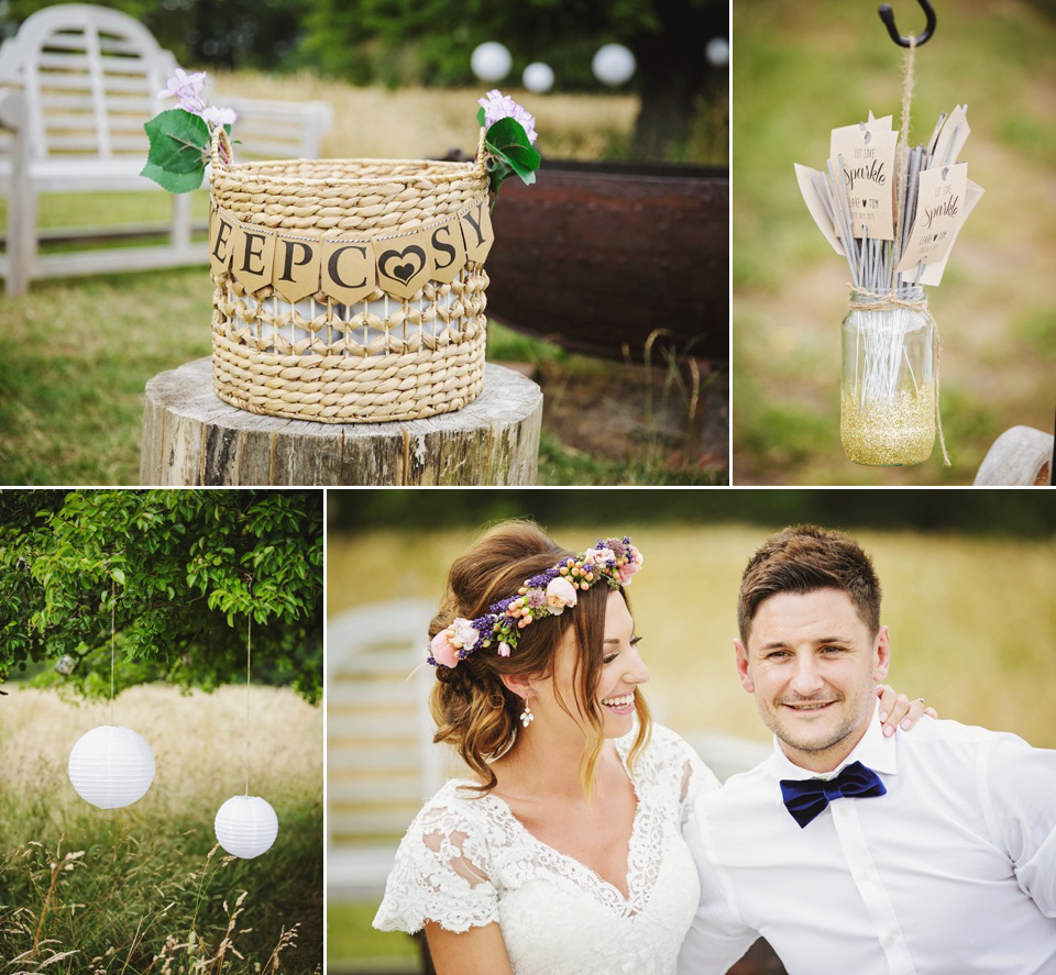 An Intuzuri Gown for a Black Tie meets Modern Boho Wedding. Photography by Gemma Williams.