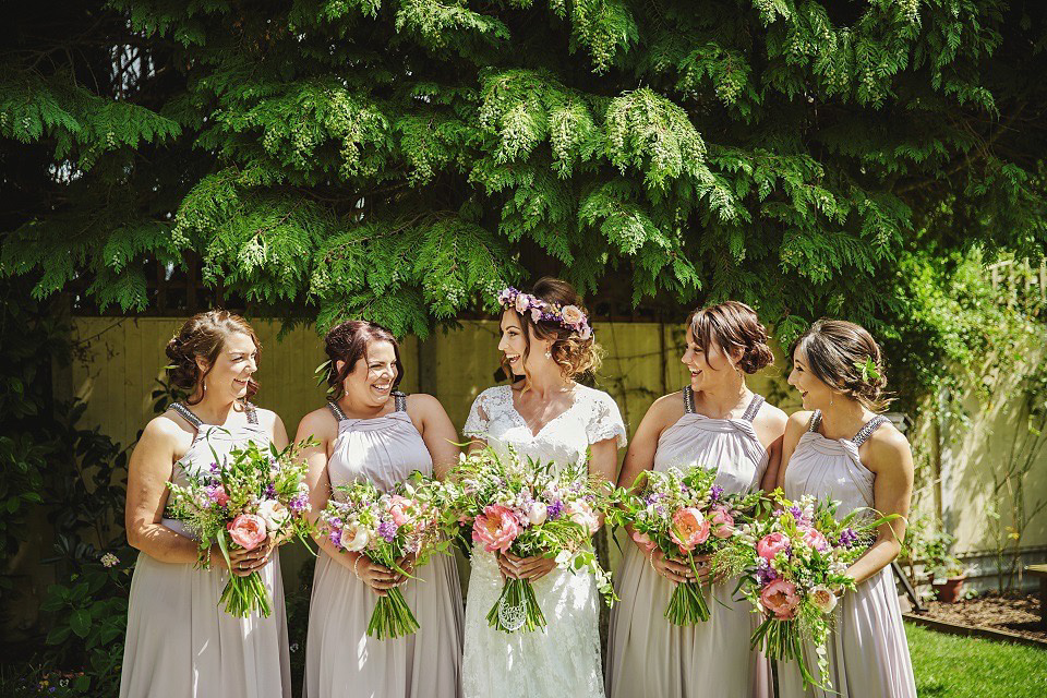 An Intuzuri Gown for a Black Tie meets Modern Boho Wedding. Photography by Gemma Williams.