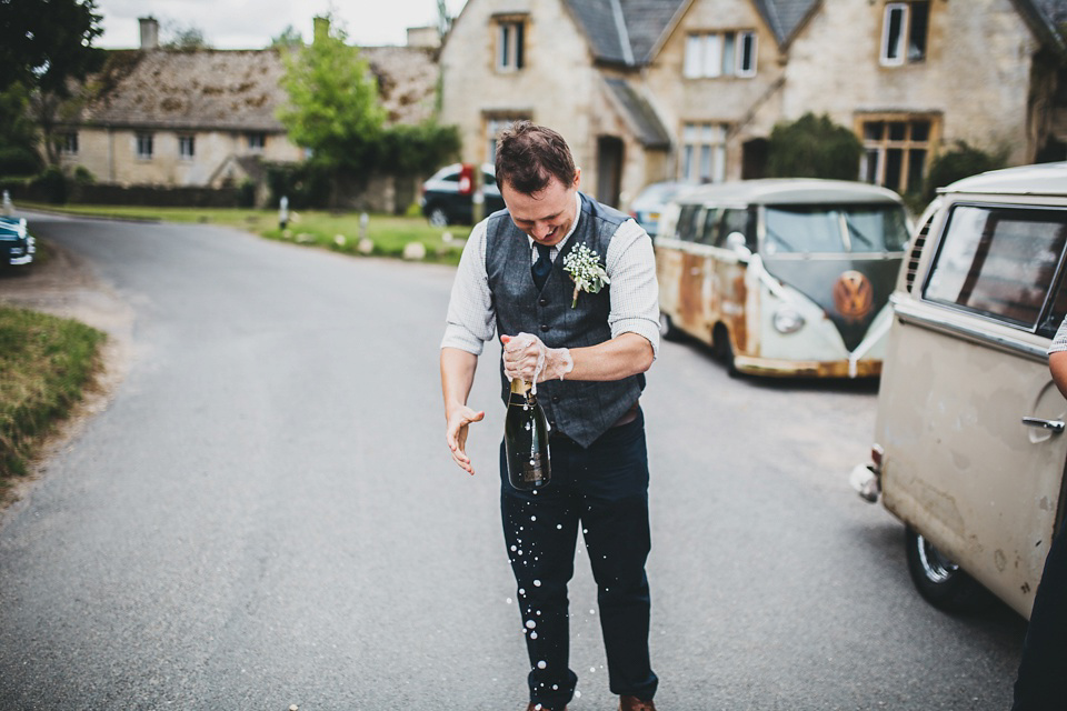 A Vintage VW for a Handmade Village Hall Wedding. Photography by Frankee Victoria.